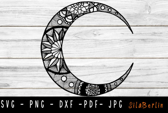 Download Floral Moon Print - Moon Collection