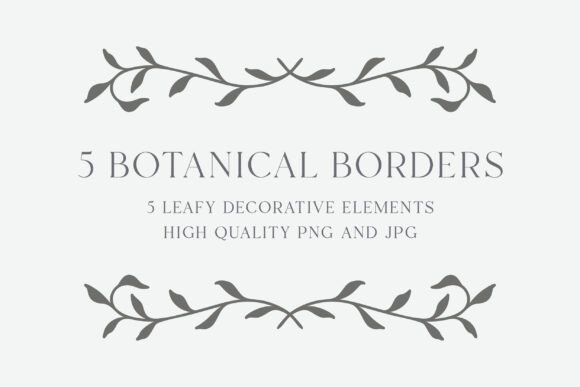 Download Botanical Border Bundle | Elegant Frames - Elegant Collection