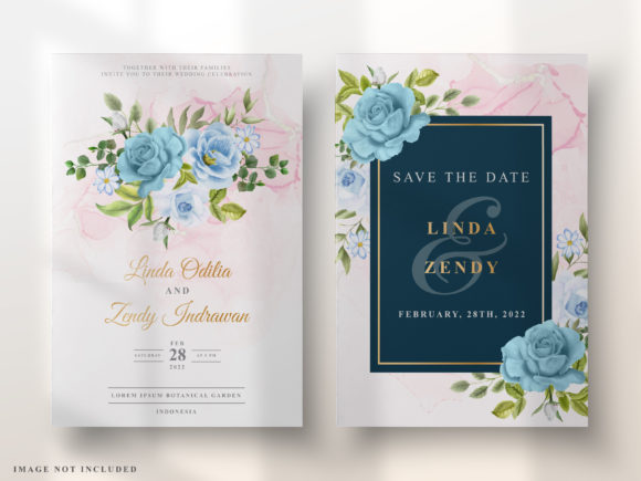 Download Elegant Floral Design Wedding Invitation - Elegant Collection