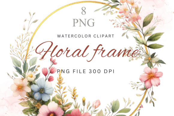 Download Floral Frame, Floral Wreath Clipart - Wreath Collection