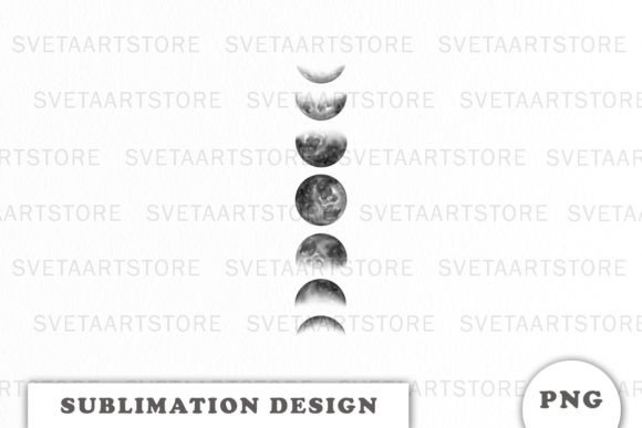 Download Moon Phase Sublimation Design Png - Moon Collection