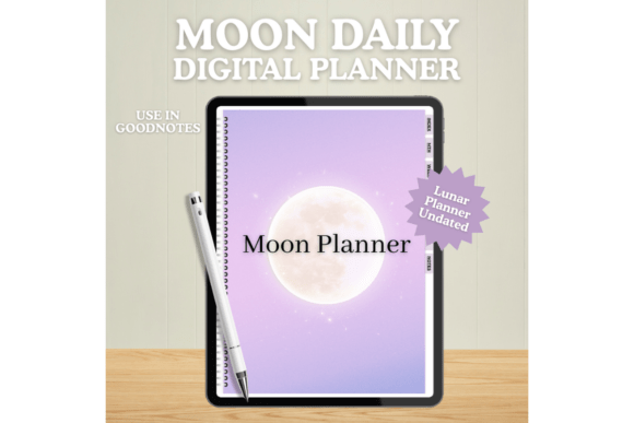 Download Moon Digital Planner Hyperlinked - Moon Collection