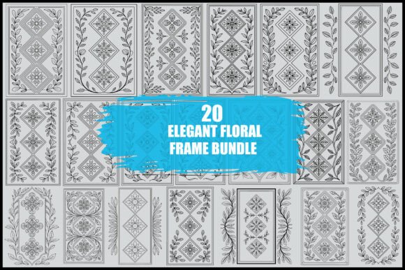 Download Elegant Floral Frame Bundle - Elegant Collection