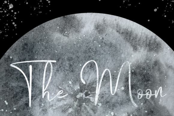 Download Watercolor Moon Phases Clip Art and Prin - Moon Collection