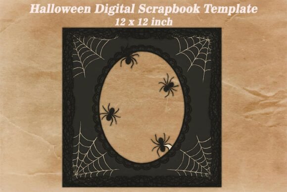 Download Halloween Digital Scrapbook Template - Halloween digital scrapbook Collection