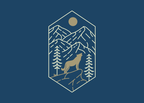 Download Wolf Barking at Full Moon in the Forest - Moon Collection