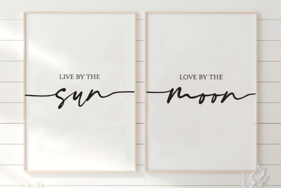 Download Live by the Sun Love by the Moon Print - Moon Collection