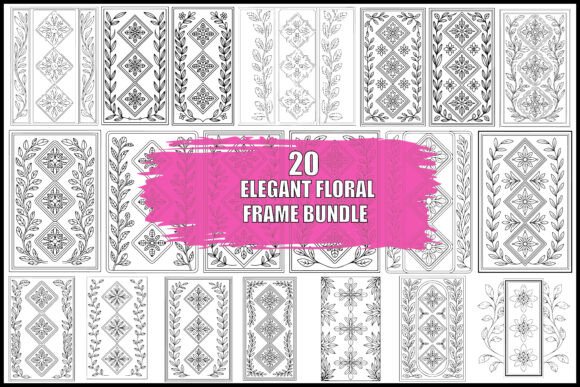 Download Elegant Floral Frame Bundle - Elegant Collection