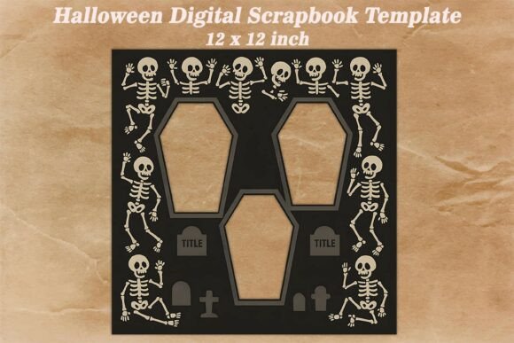 Download Halloween Digital Scrapbook Template - Premium Resources