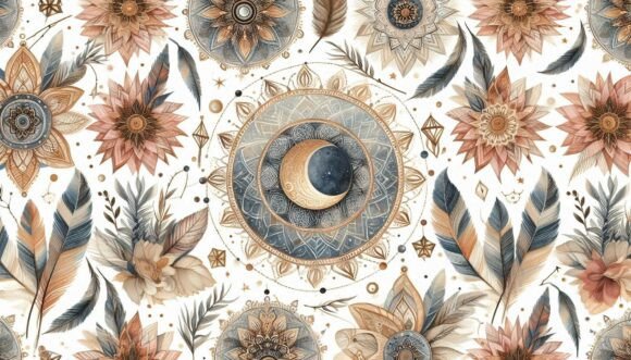 Download Moon Phase Boho Print - Moon Collection