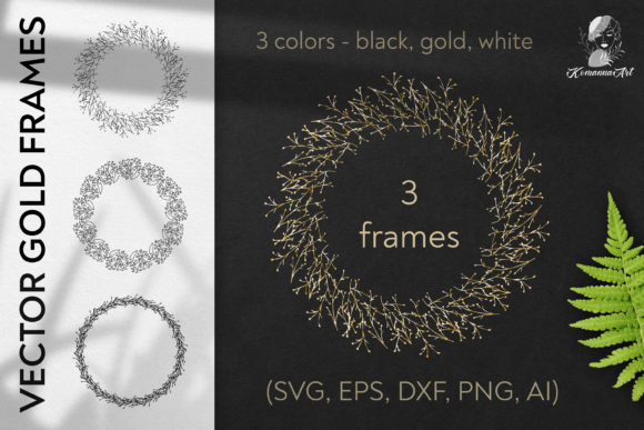 Download Vector Wreaths Silhouettes SVG Clipart - Wreath Collection
