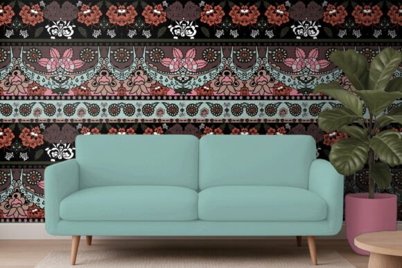 Download Ornamental Floral Border Seamless Patter - Floral border Collection