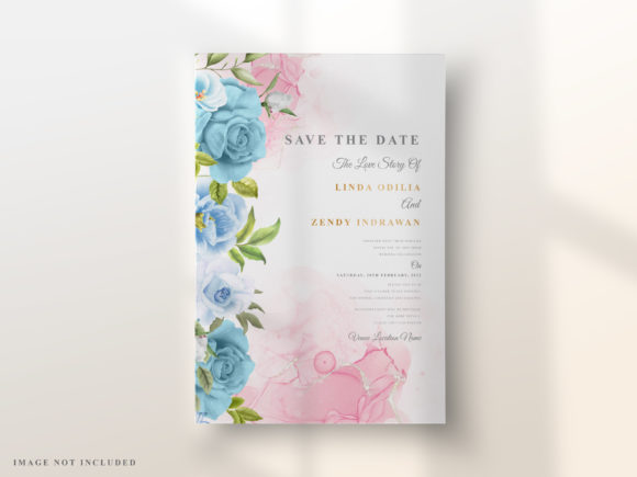 Download Elegant Floral Design Wedding Invitation - Elegant Collection