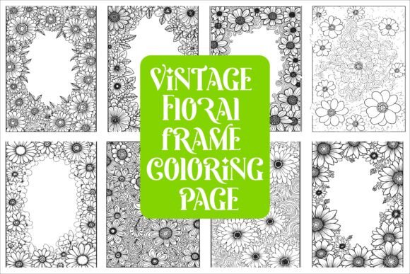 Download Elegant Floral Frame Coloring Page - Elegant Collection