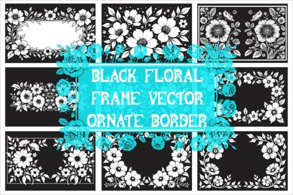 Download Elegant Laser Cut Black and White Floral - Elegant Collection