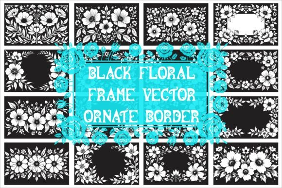 Download Elegant Laser Cut Black and White Floral - Elegant Collection