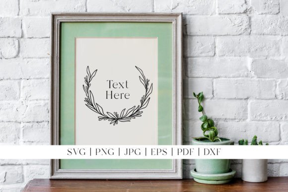 Download Leaf Wreath Frame | Botanical Border - Wreath Collection