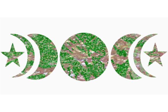 Download SVG Moon Phase Green Marbled - Moon Collection