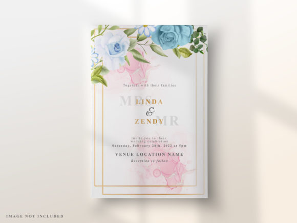 Download Elegant Floral Design Wedding Invitation - Elegant Collection