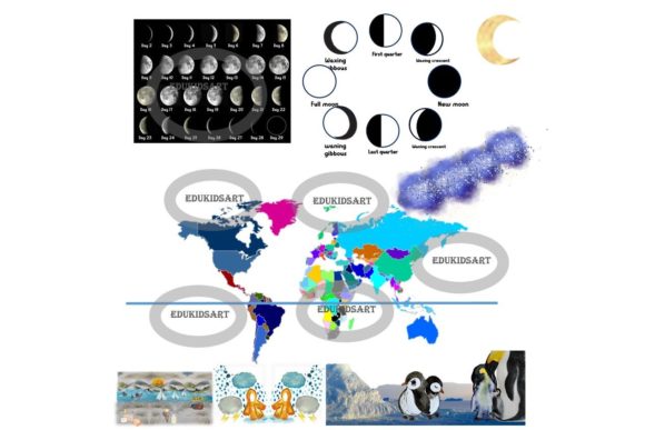 Download Solar System, Planets, Moon Phases, Seas - Moon Collection