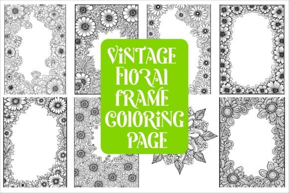 Download Elegant Floral Frame Coloring Page - Elegant Collection