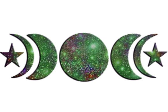 Download SVG Moon Phase Green Galaxy - Moon Collection