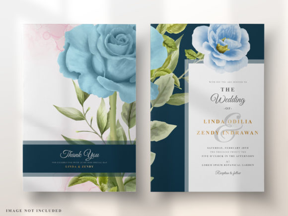 Download Elegant Floral Design Wedding Invitation - Elegant Collection