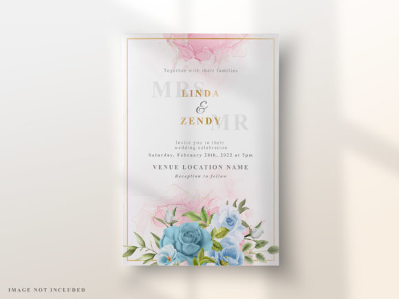 Download Elegant Floral Design Wedding Invitation - Elegant Collection