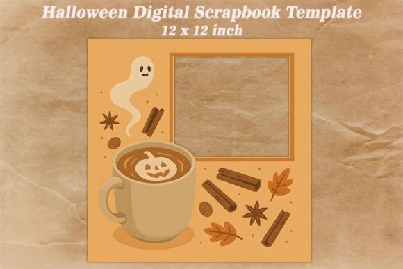 Download Halloween Digital Scrapbook Template - Premium Resources