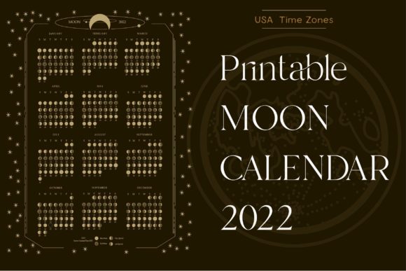 Download Printable 2022 Moon Phases Calendar - Moon Collection