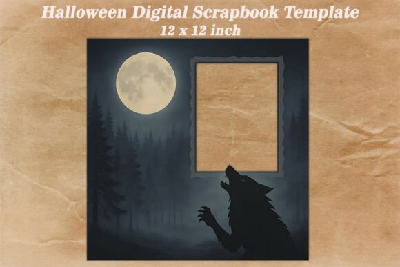 Download Halloween Digital Scrapbook Template - Premium Resources