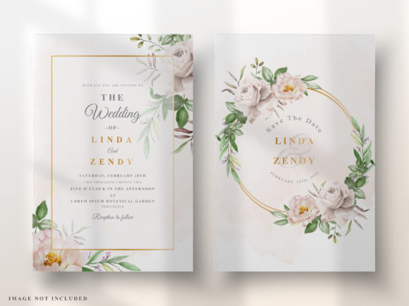 Download Wedding Invitation Elegant Floral Design - Elegant Collection