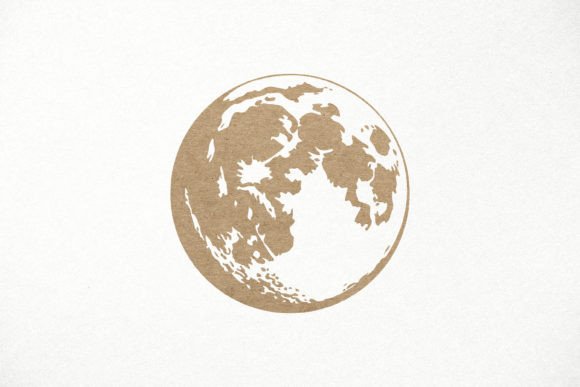Download Realistic Moon SVG. Full Moon Phase SVG - Moon Collection