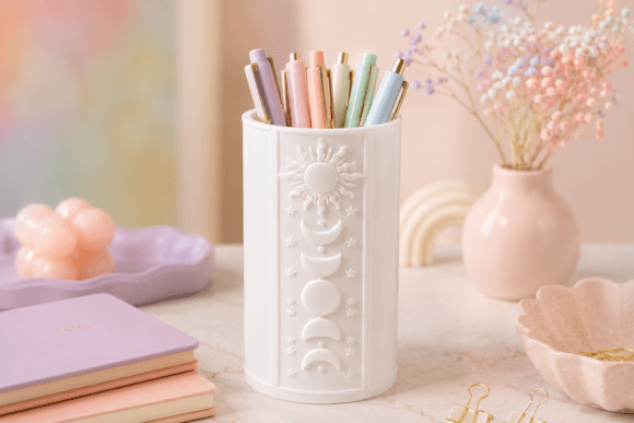 Download Celestial Moon Phase Pen Holder - Moon Collection
